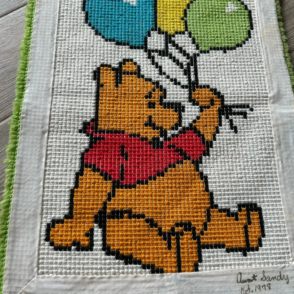 Disney Winnie the Pooh Wall Tapestry in Yellow, Red, Green, Blue